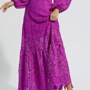Elegant Purple Women's Fancy Dress